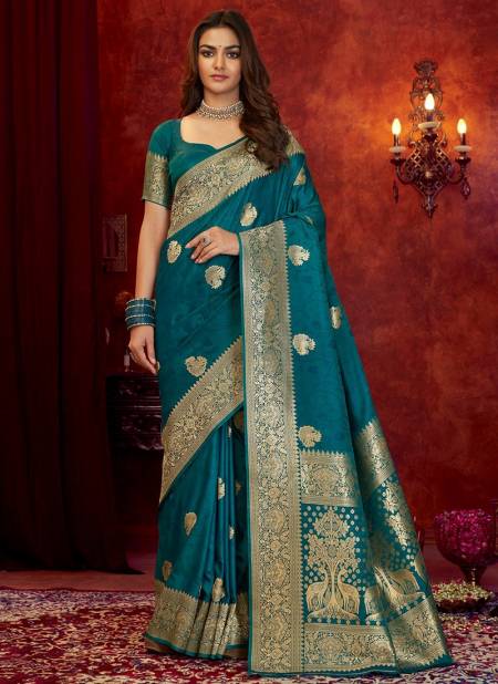 Blue Colour Rajyog Rajpath Alkeh Silk New Latest Designer Soft Banarasi Silk Saree Collection 26002